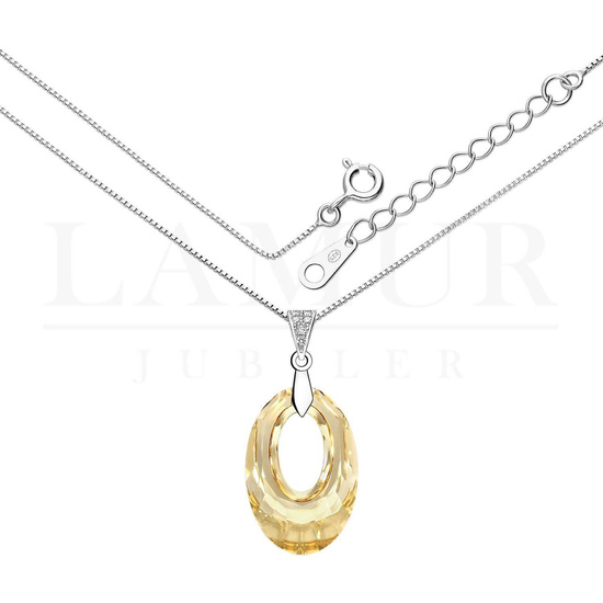 Naszyjnik elipsa Swarovski