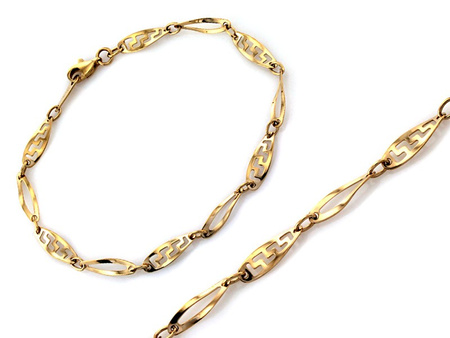 Bransoletka delikatna z wycinanych elementów