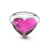 Srebrny pierścionek 925 z kryształem Swarovski - serce