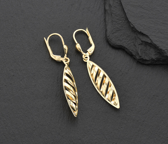 Złote kolczyki 375 - wiszące