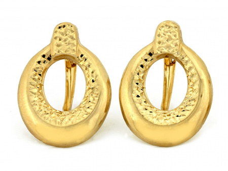 Kolczyki złote angielskie idealne dla mamy dla babci