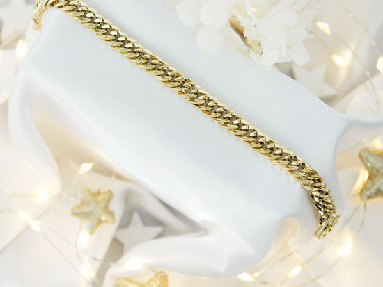 Bransoletka złota bardzo gruby efektowny łańcuch