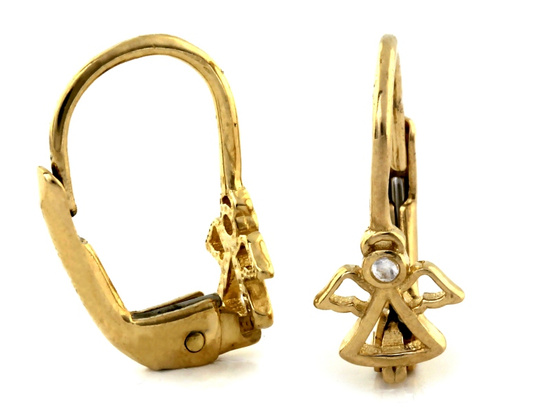 Kolczyki złote anioł aniołek