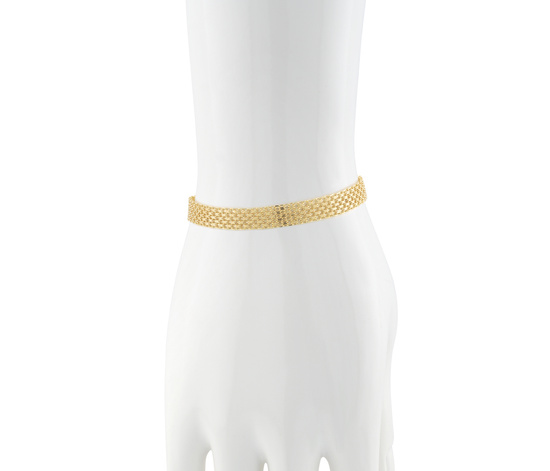 Złota bransoletka 925 Bismarck - 19 cm