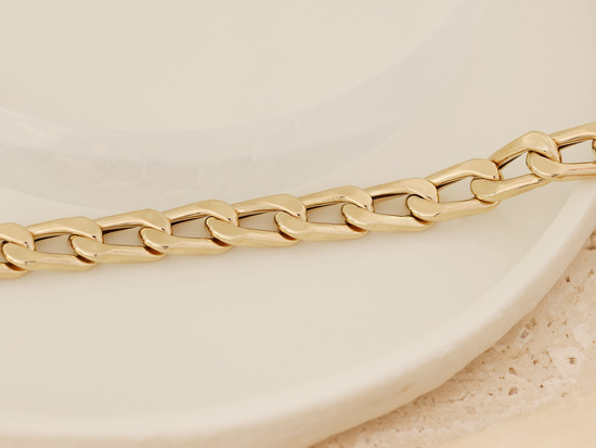 Bransoletka złota z dużych ogniw gruby łańcuch