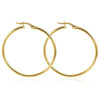 Złote kolczyki koła 585 - 53 mm