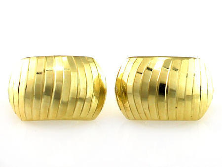 Złote kolczyki na prezent dla kobiety