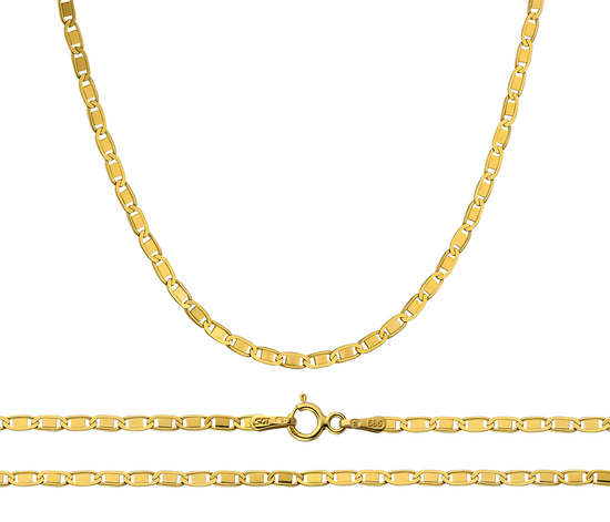 Złoty łańcuszek 585 Valentino - 45 cm