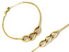 Bransoletka złota łańcuszkowa z trzema dużymi ogniwami