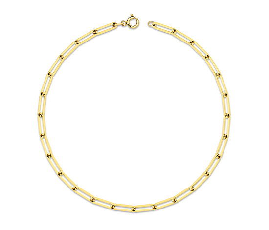 Złota bransoletka 375 nowoczesny ankier