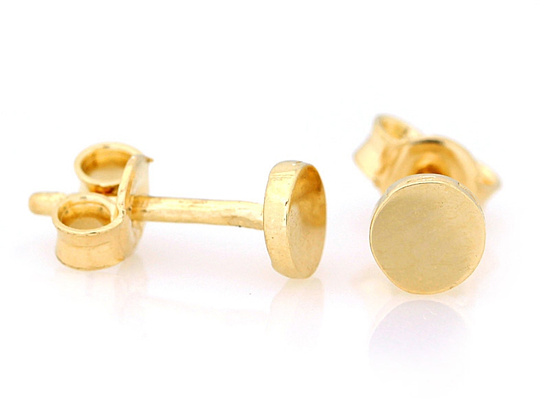 Kolczyki złote malutkie kółeczka na sztyfcie