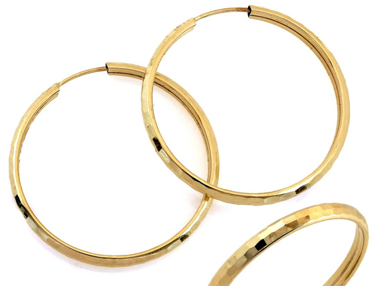 Kolczyki złote koła 29mm