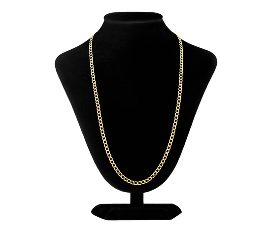 Złoty łańcuszek 585 pancerka - 60 cm