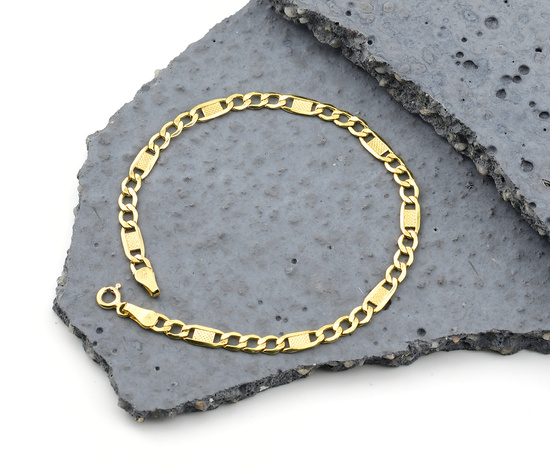 Złota bransoletka 585 figaro