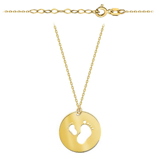 Złoty naszyjnik 585 - stópki