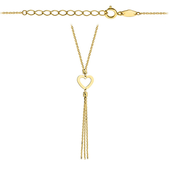Złoty naszyjnik 585 - serce
