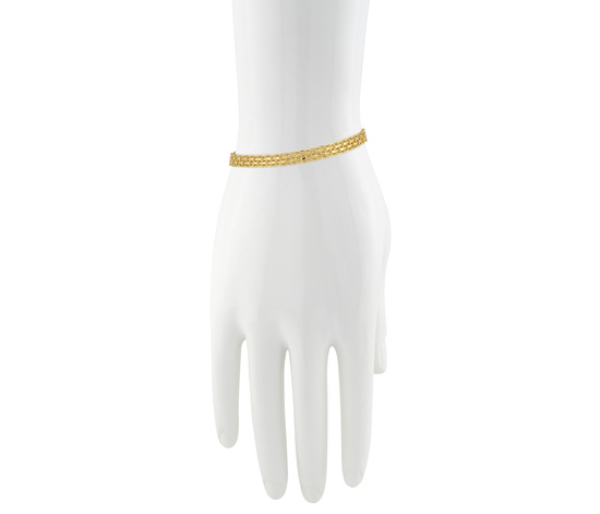 Złota bransoletka 925 Bismarck - 19 cm