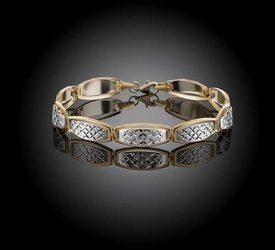 Złota bransoletka 333 klasyczna 