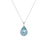 Naszyjnik srebrny 925 Swarovski - owalny