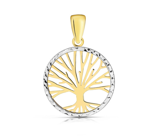 Złota zawieszka 375 - drzewko szczęścia