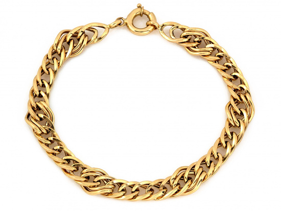 Bransoletka złota efektowna okazała ekskluzywna