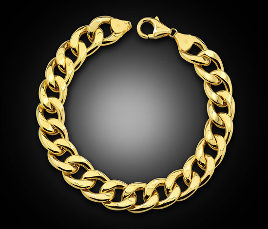 Złota bransoletka 585 pancerka 