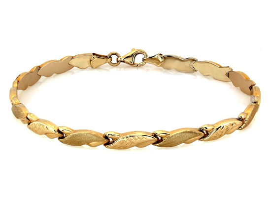 Bransoletka złota ponadczasowy wzór stampato