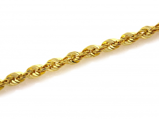 Złota bransoletka łańcuszkowa korda 4,5mm