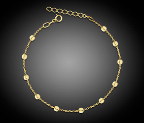 Złota bransoletka 585 - kulki, kuleczki