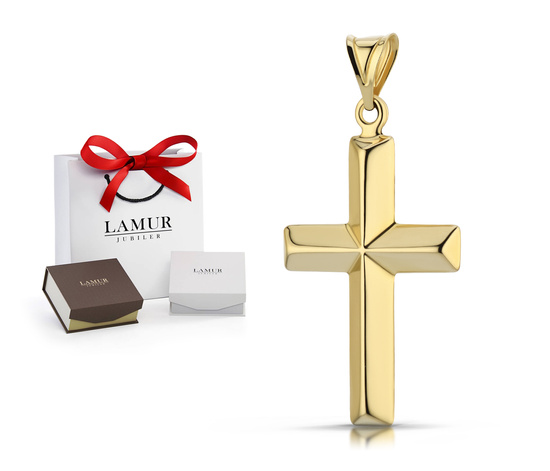 Złoty krzyżyk 585 - zawieszka