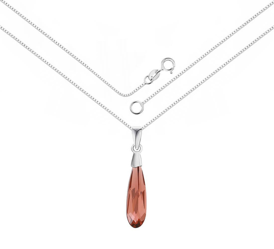 Naszyjnik srebrny 925 Swarovski - kropla