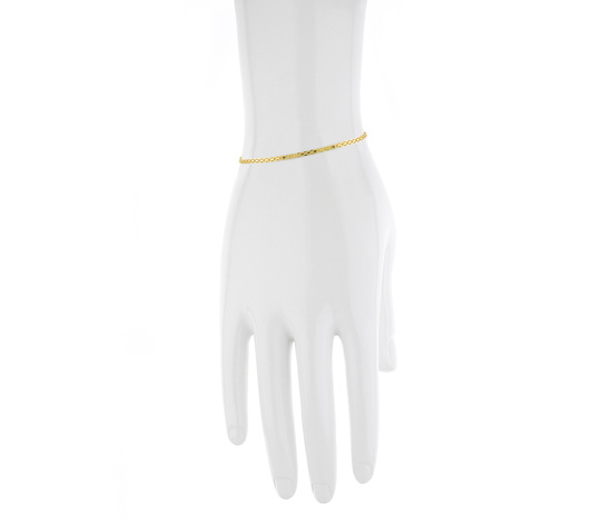 Złota bransoletka 925 Bismarck - 18 cm