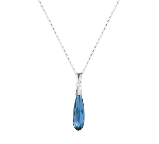 Naszyjnik srebrny 925 Swarovski - kropla