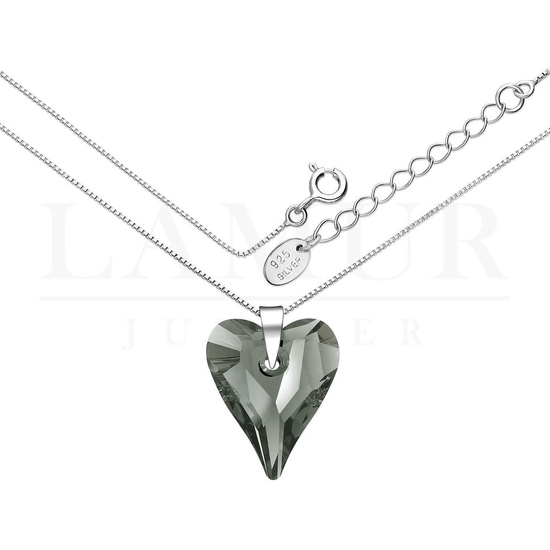 Naszyjnik serce Swarovski