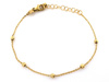 Bransoletka złota łańcuszkowa z kulkami