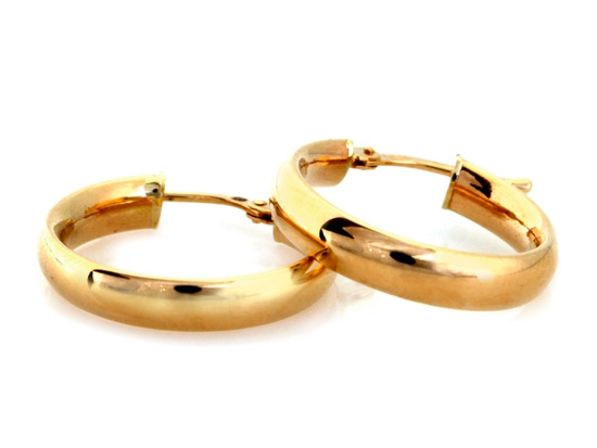 Kolczyki złote koła 30mm