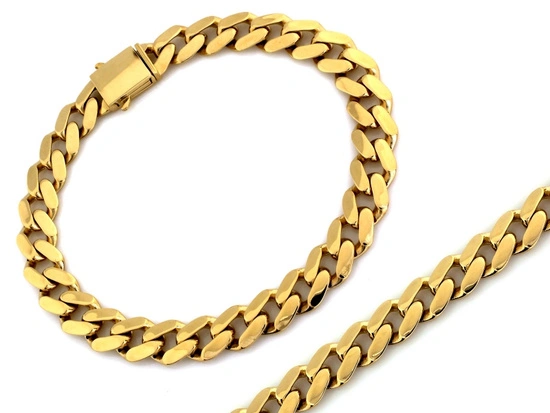 Bransoletka złota męska bardzo gruba pancerka