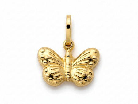 Złota zawieszka motyl motylek