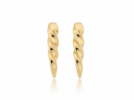 Kolczyki sztywne na sztyfcie dmuchane