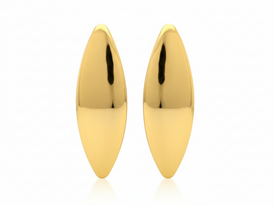 Kolczyki złote blaszki na angielskim zapięciu