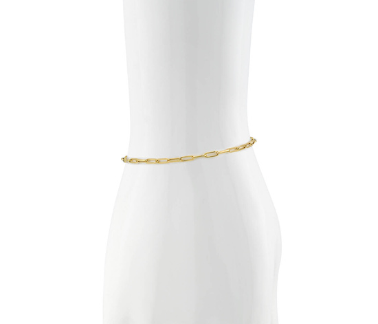 Złota bransoletka 585 nowoczesny ankier