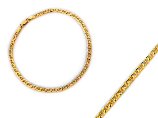 Bransoletka złota łańcuszkowa marina 3.5mm