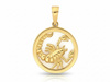 Zawieszka złota Skorpion okrągły zodiak