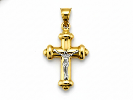 Złoty krzyżyk z wizerunkiem Chrystusa