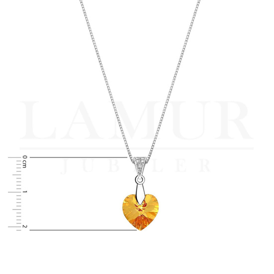 Naszyjnik serce Swarovski 