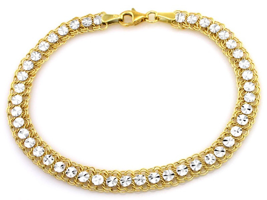 Elegancka bransoletka z białym złotem