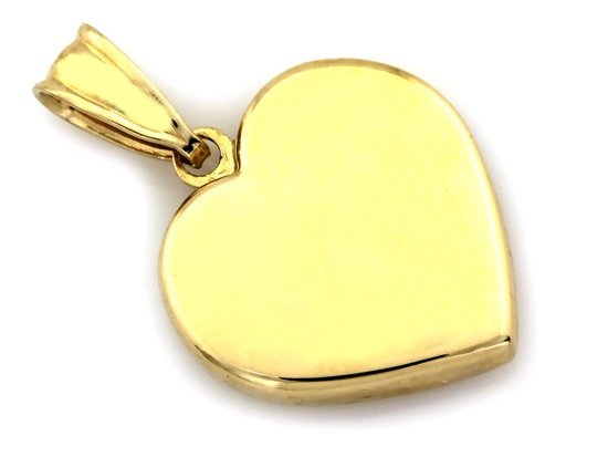Serce złote na łańcuszek zawieszka