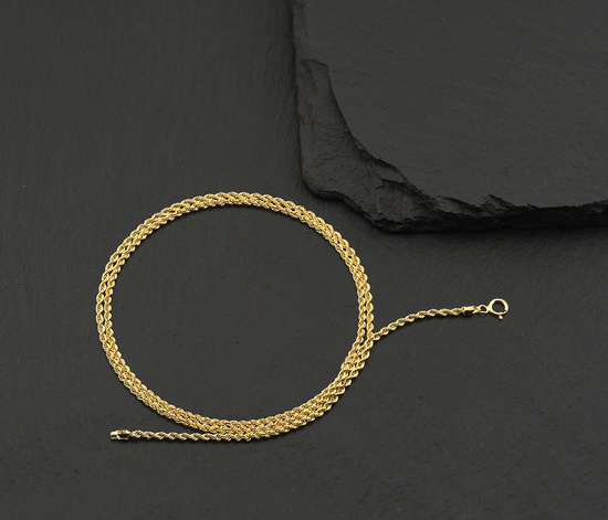 Złoty łańcuszek 585 korda, kordel