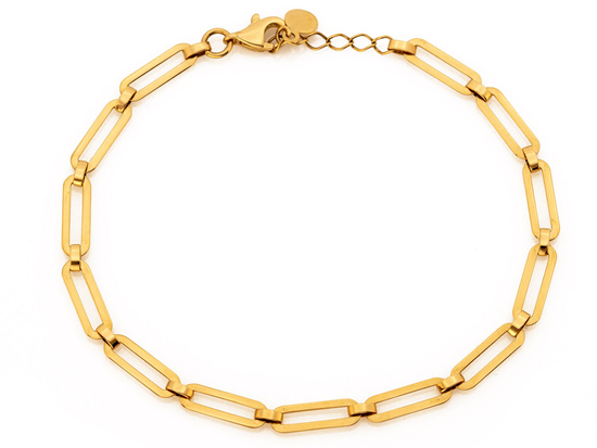 Bransoletka złota z dużych ogniw modna na czasie