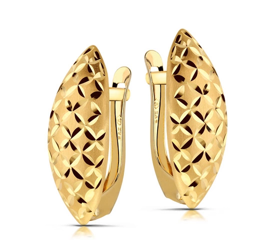  Złote kolczyki - fantazyjne